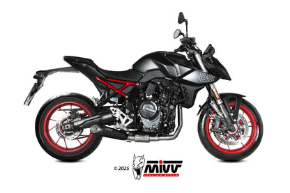 Escape completo no homologado Mivv X-M5 en Acero negro para Suzuki GSX-8S 25-26 | GSX-8TT 25-26 | GSX-8T 25-26 | GSX-8R 25-26