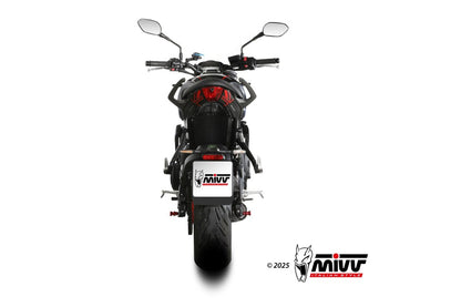 Escape completo no homologado Mivv X-M5 en Acero negro para Triumph Trident 660 25-26