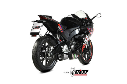 Escape completo homologado Mivv Delta Race en Acero inox. para Aprilia RS 125 25-26 | Tuono 125 25-26