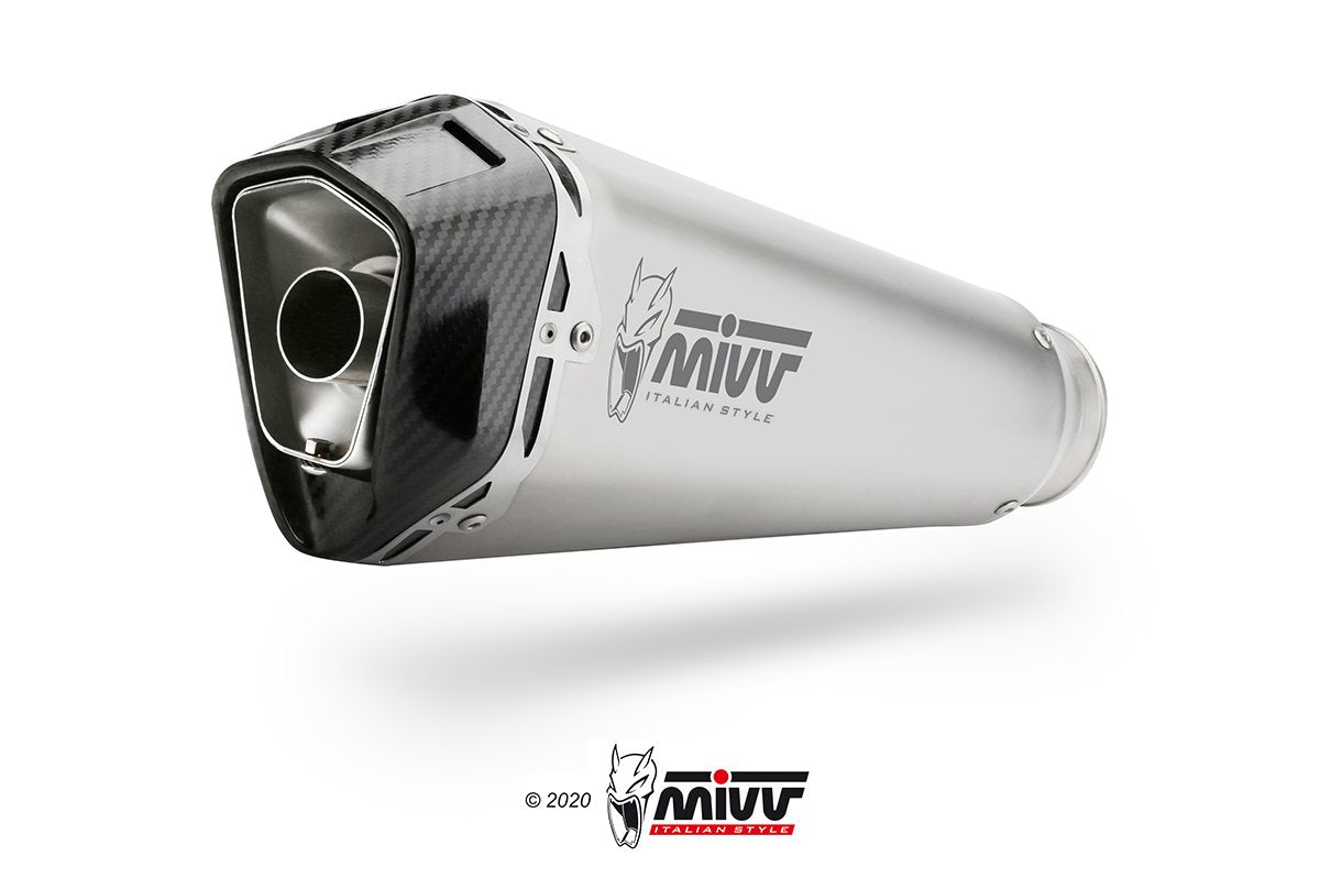 Escape completo homologado Mivv Delta Race en Acero inox. para Aprilia RS 125 25-26 | Tuono 125 25-26