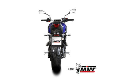 Escape completo no homologado Mivv X-M5 en Acero negro para Yamaha MT 07 25-26
