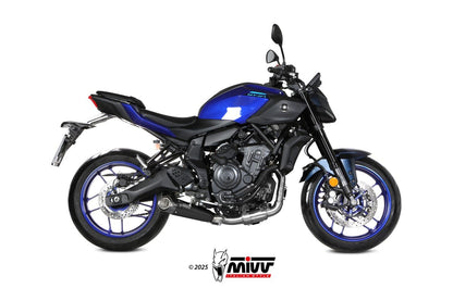 Escape completo no homologado Mivv X-M5 en Acero negro para Yamaha MT 07 25-26