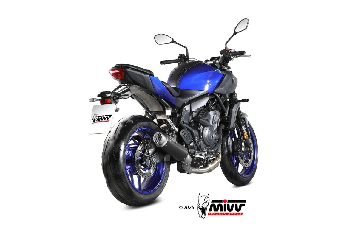 Escape completo homologado Mivv GP PRO en Acero negro para Yamaha MT 07 25-26