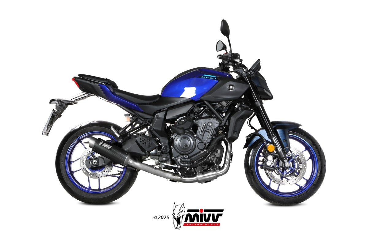 Escape completo homologado Mivv GP PRO en Carbono para Yamaha MT 07 25-26