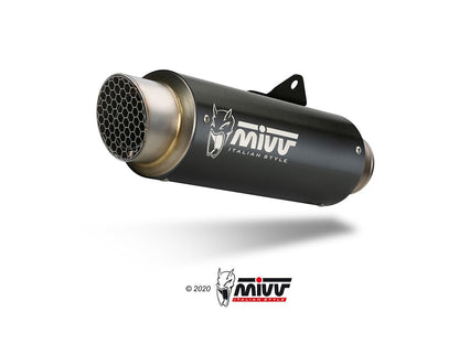 Escape completo homologado Mivv GP PRO en Acero negro para Yamaha MT 125 20-26 | YZF-R 125 20-26