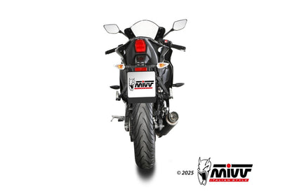 Escape completo homologado Mivv GP PRO en Acero negro para Yamaha MT 125 25-26 | YZF-R 125 25-26