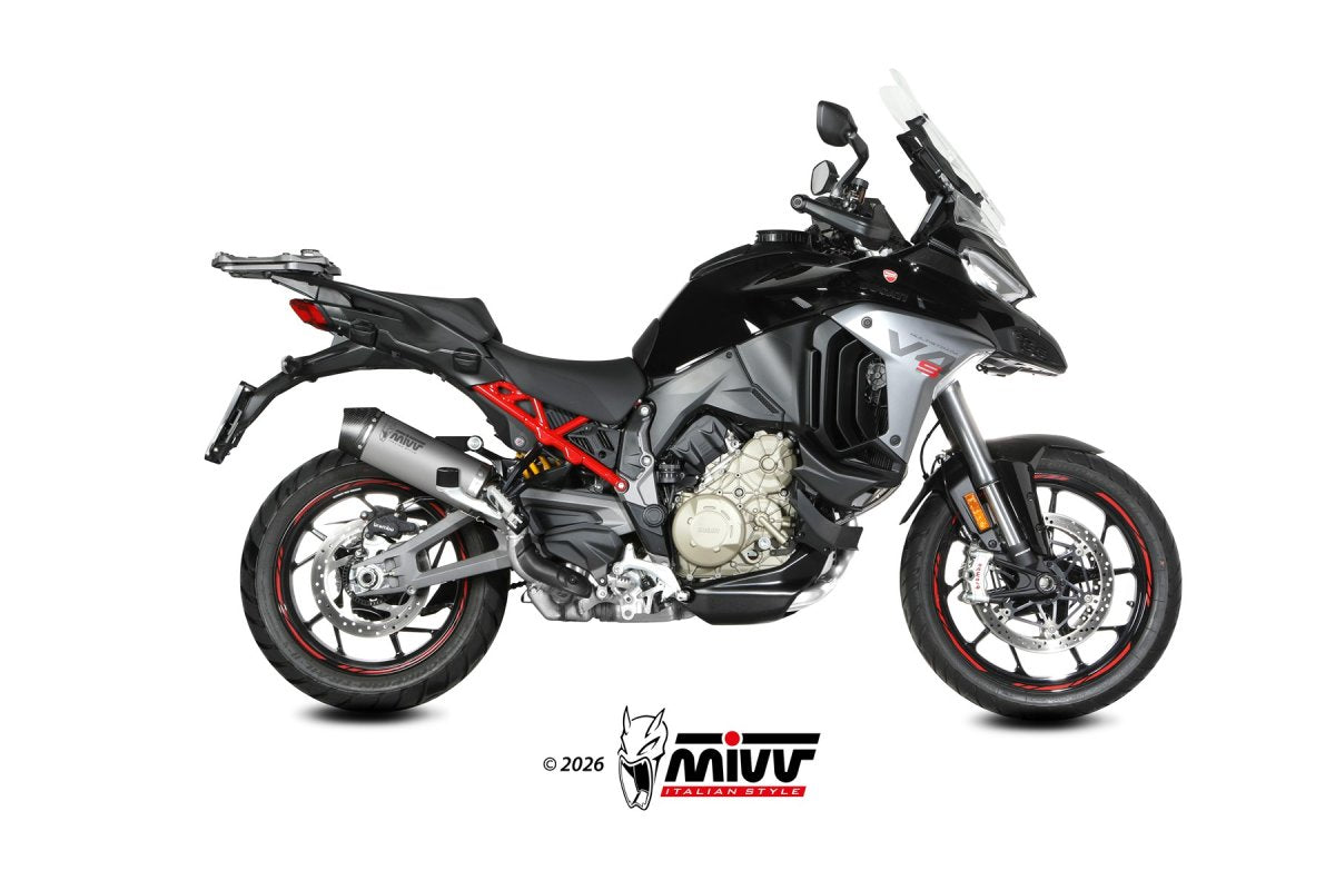 Escape homologado Mivv OVAL en Titanio para Ducati Multistrada V4 / S / S Sport 25-26