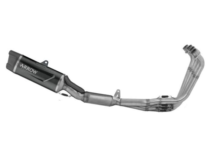 Escape completo ARROW Indy Race homologado en aluminio negro con colectores en acero inoxidable para HONDA CB 650 R / NEO SPORTS CAFÉ 24-26 | CBR 650 R 24-26 - vista 1