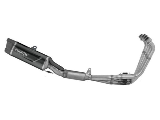 Escape completo ARROW Indy Race homologado en aluminio negro con colectores en acero inoxidable para HONDA CB 650 R / NEO SPORTS CAFÉ 24-26 | CBR 650 R 24-26 - vista 1