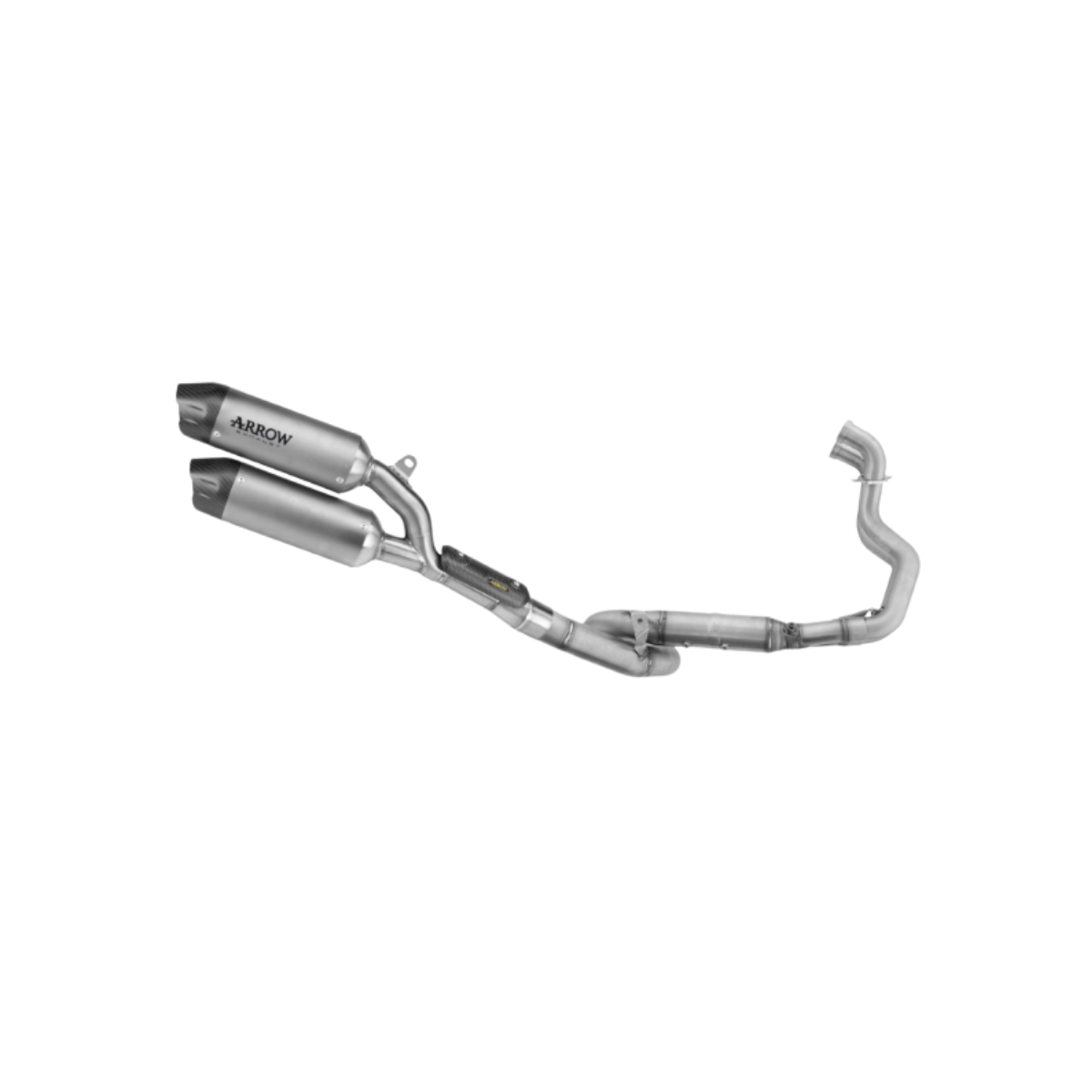Escape completo ARROW Round-Sil homologado en titanio con colectores en acero inoxidable para SUZUKI GSX-8T 25-26 | GSX-8TT 25-26 - vista 1