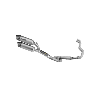Escape completo ARROW Round-Sil homologado en titanio con colectores en acero inoxidable para SUZUKI GSX-8T 25-26 | GSX-8TT 25-26 - vista 1
