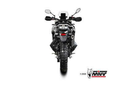 Escape homologado Mivv Speed Edge en Acero negro para CF Moto 800 MT X 25-26