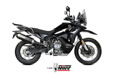 Escape homologado Mivv Speed Edge en Acero negro para CF Moto 800 MT X 25-26