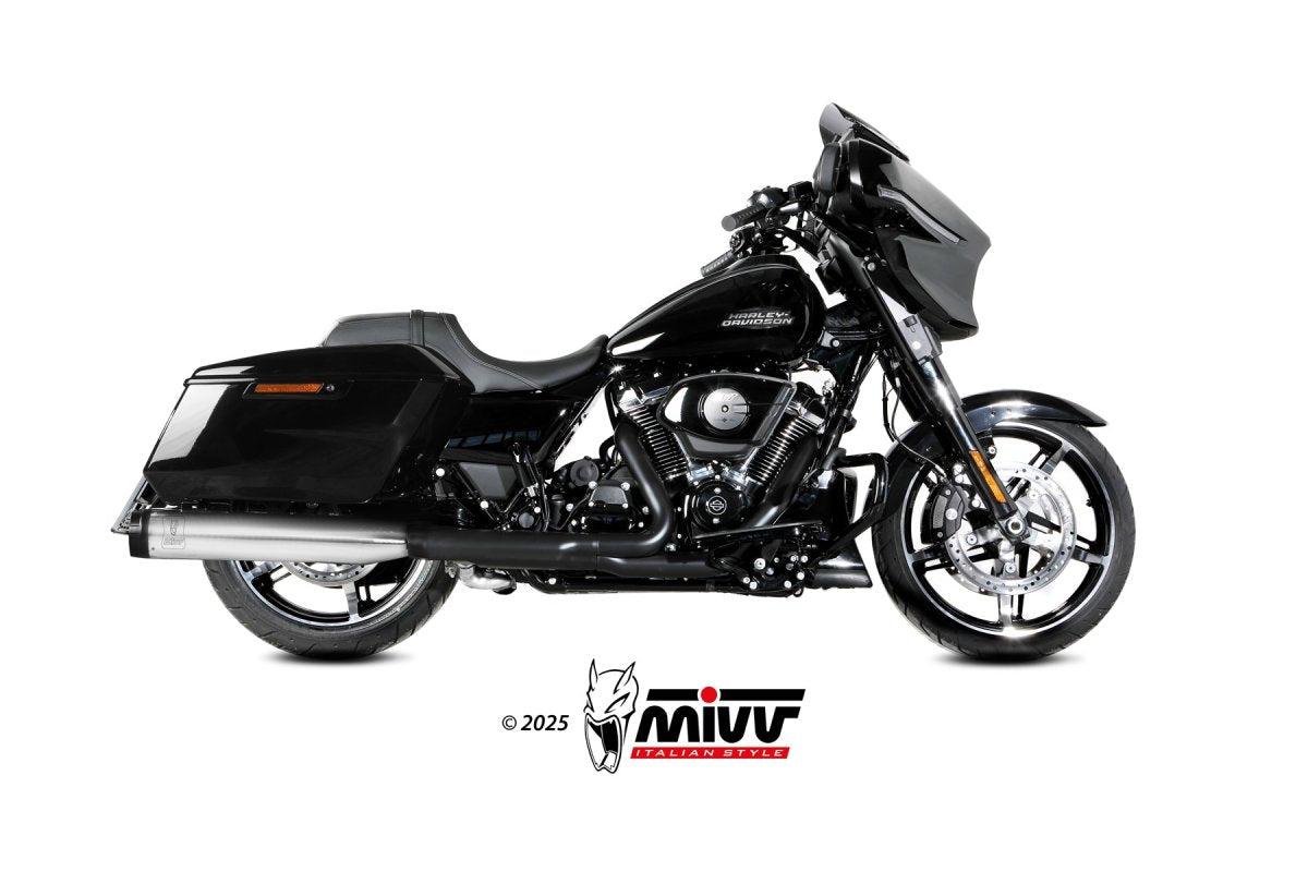 Escape homologado Mivv HR-1 en Acero inox. para Harley Davidson CVO Road Glide ST / Street Glide / Ultra Limited / Ultra Limited Anniversary 24-26
