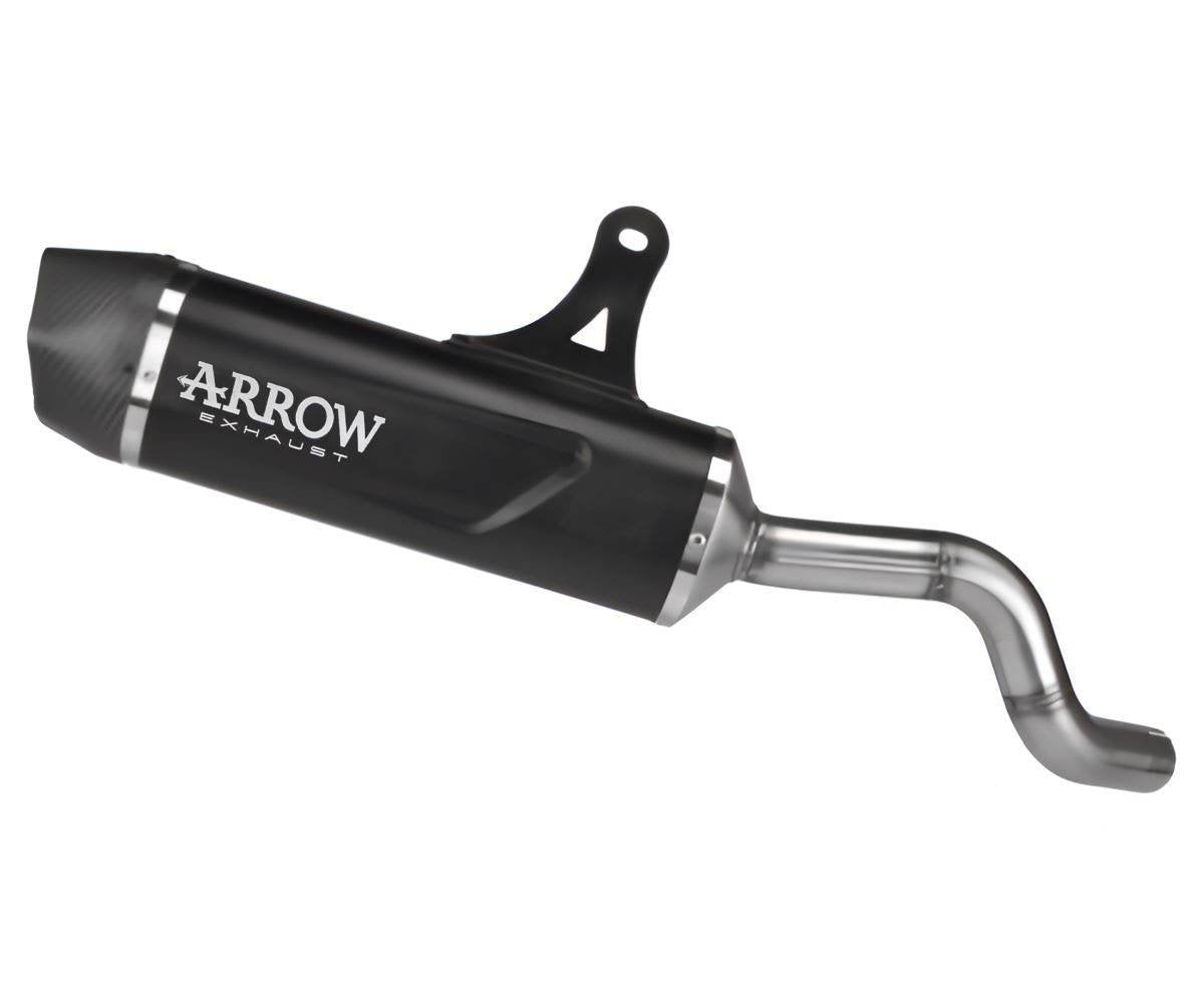 Escape ARROW Indy Race homologado en aluminio negro para CF MOTO 700 MT 25-26 - vista 1