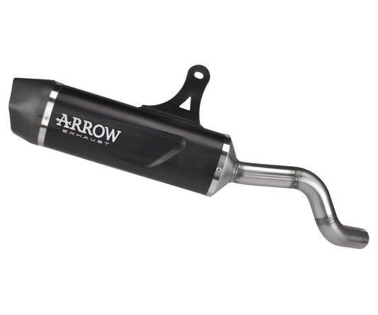 Escape ARROW Indy Race homologado en aluminio negro para CF MOTO 700 MT 25-26 - vista 1