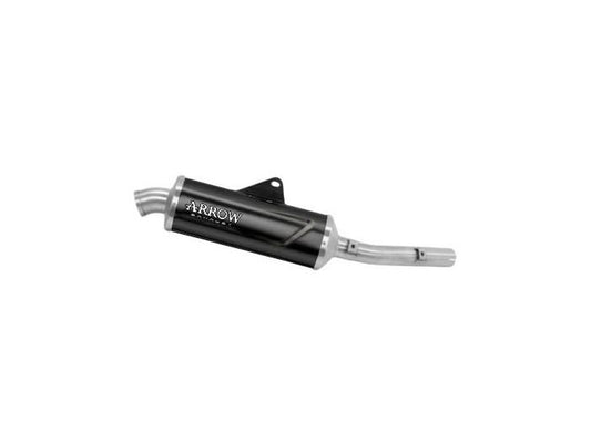 Escape ARROW Indy Race homologado en aluminio negro para MORBIDELLI T502X 2026 - vista 1