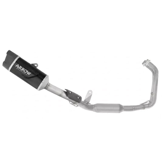 Escape completo ARROW Indy Race homologado en aluminio negro con colectores en acero inoxidable para YAMAHA TRACER 7 / 700 / GT 25-26 - vista 1