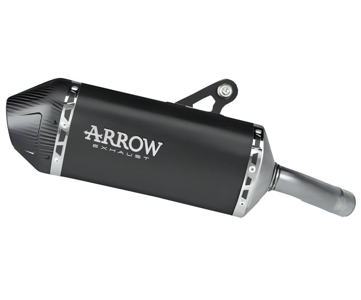 Escape ARROW Explorer homologado en aluminio negro para KAWASAKI KLE 500 2026 - vista 1