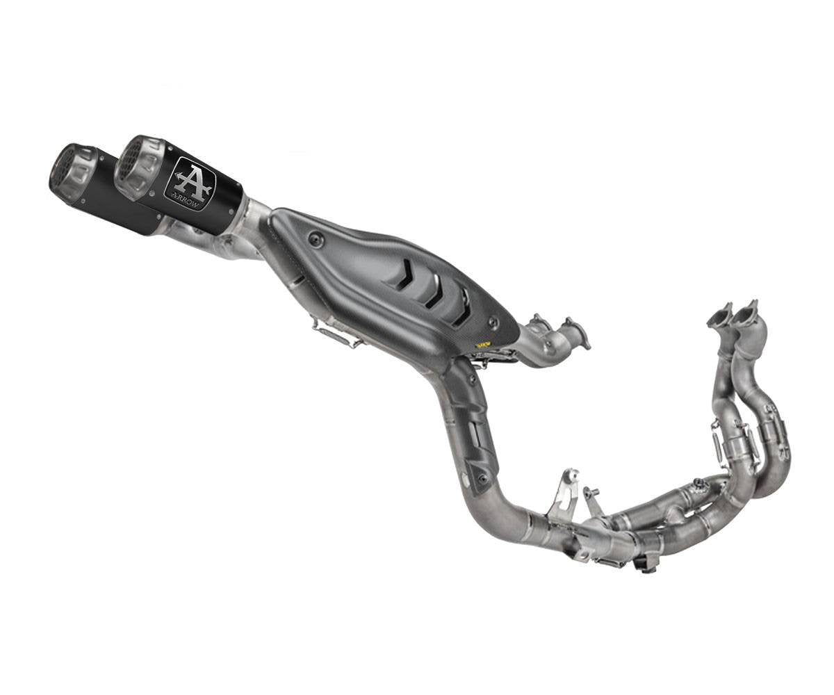 Escape completo ARROW PRO-Race no homologado en titanio negro con colectores en titanio para DUCATI PANIGALE 1100 V4 25-26 - vista 1