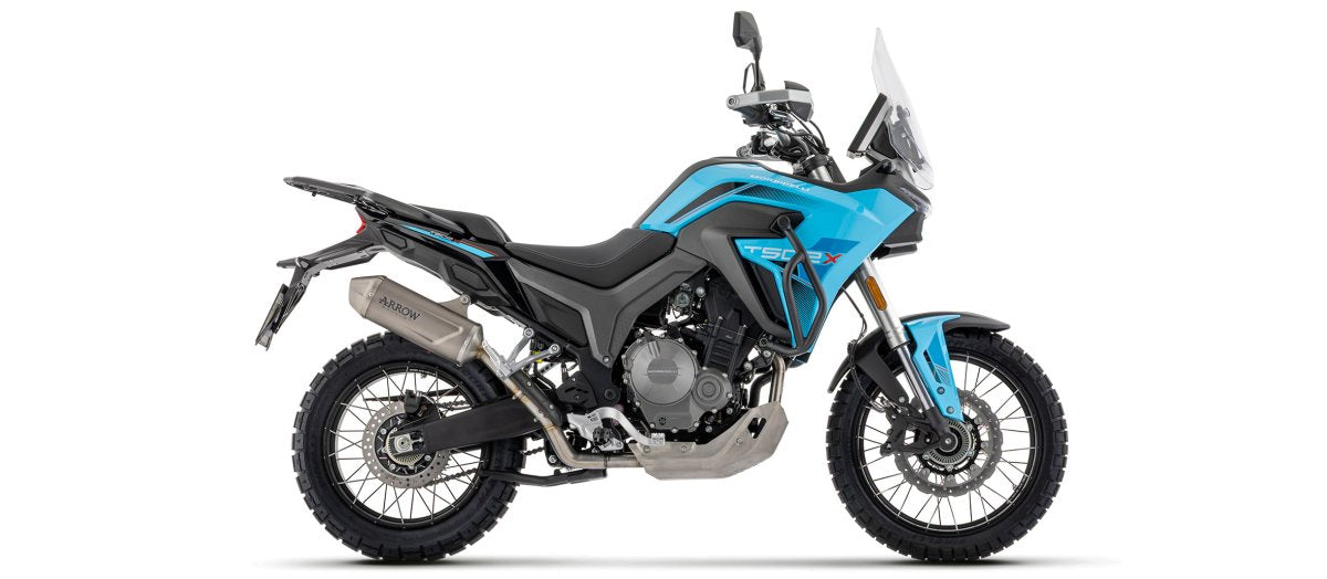 Escape ARROW Indy Race homologado en titanio para MORBIDELLI T502X 2026 - vista 2