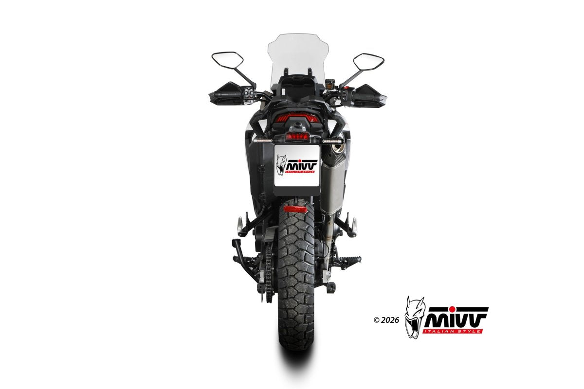 Escape homologado Mivv Speed Edge en Acero inox. para Zontes 703 F 25-26
