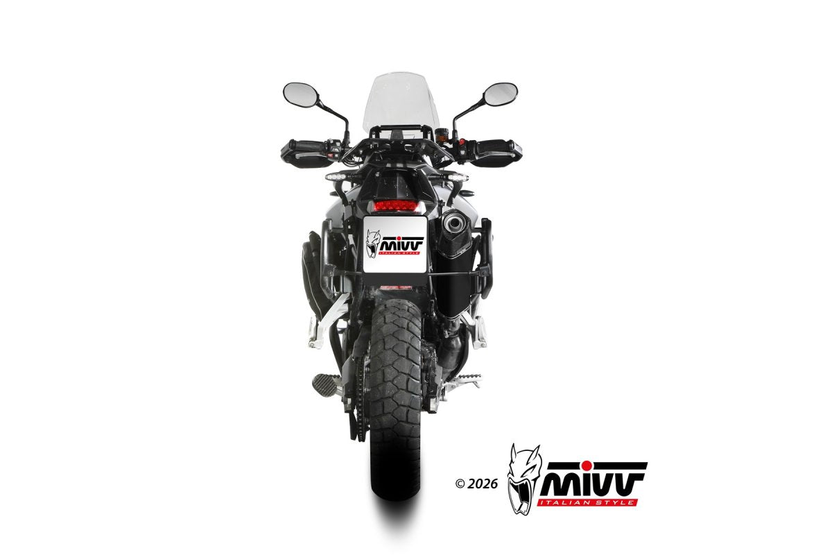 Escape homologado Mivv Speed Edge en Acero negro para Triumph Tiger 850 Sport 21-25