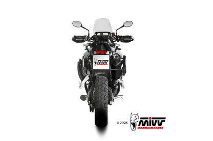 Escape homologado Mivv Speed Edge en Acero negro para Triumph Tiger 850 Sport 21-25