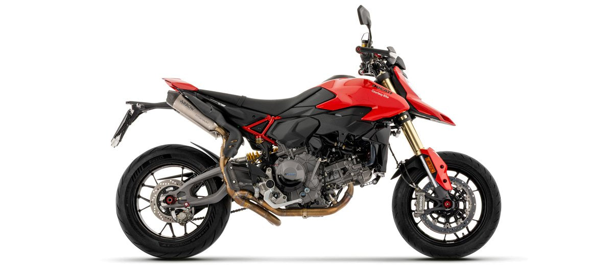 Escape ARROW Round-Sil homologado en titanio para DUCATI HYPERMOTARD 890 2026 - vista 3