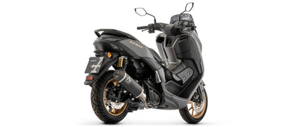 Escape completo ARROW Urban no homologado en aluminio negro con colectores en acero inoxidable  con punta en acero inoxidable Dark para YAMAHA NMAX 155 25-26 - vista 4