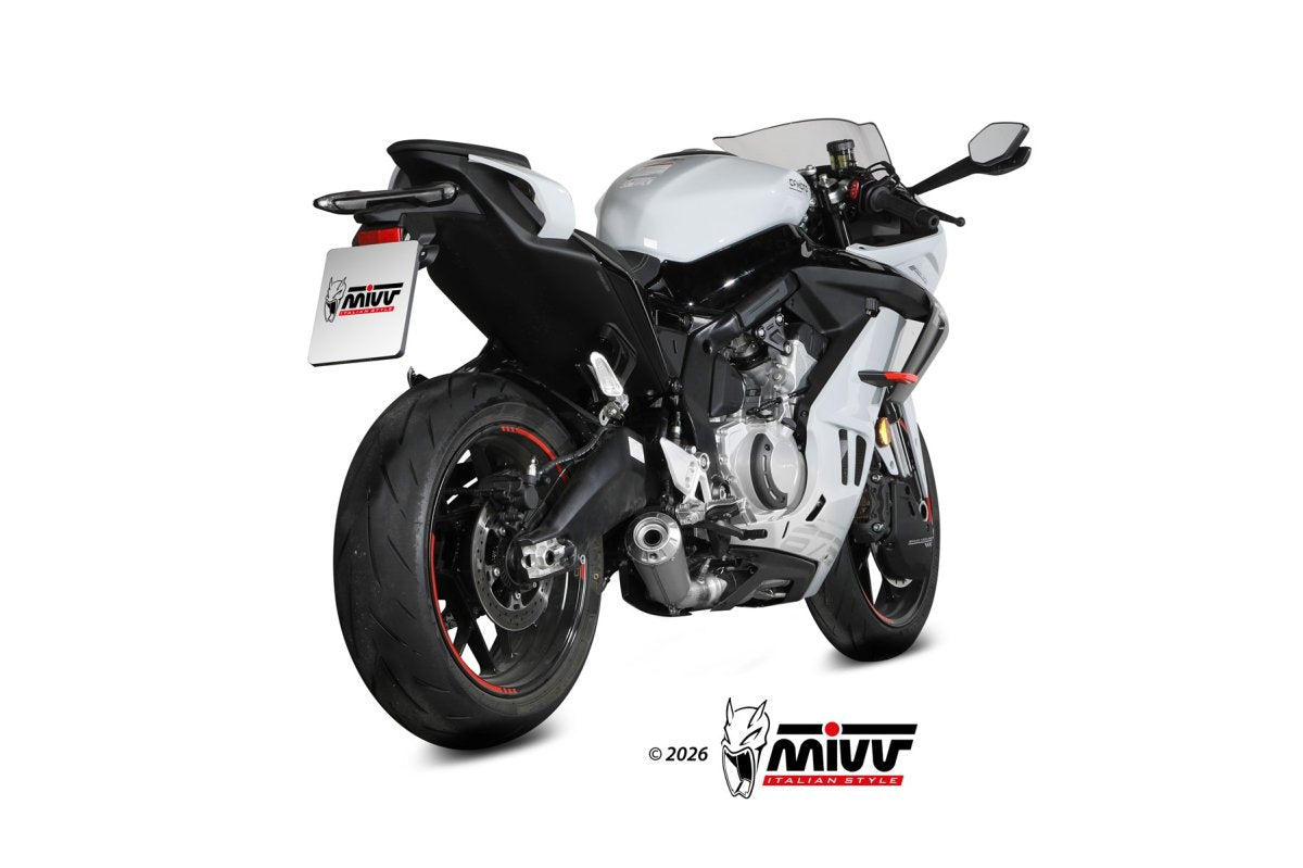 Escape completo homologado Mivv X-M1 en Titanio para CF Moto 675 SR 25-26