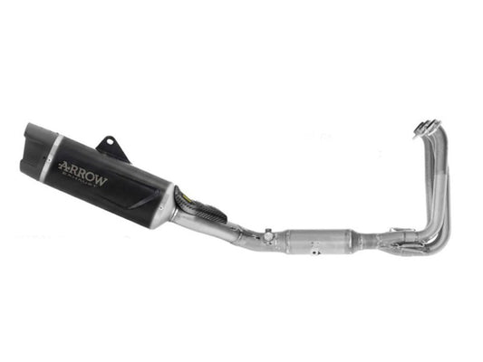 Escape completo ARROW Indy Race no homologado en aluminio negro con colectores en acero inoxidable para CF MOTO 675 SR 25-26 | 675 NK 25-26 - vista 1