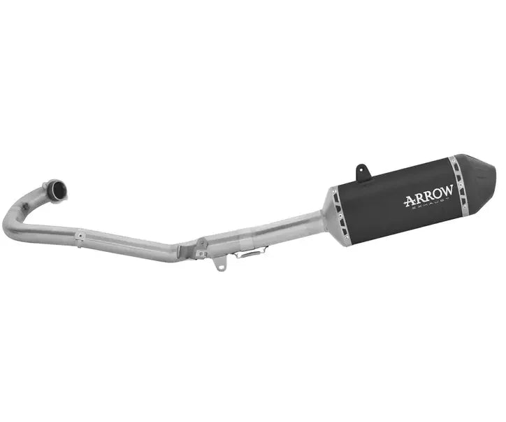 Escape completo ARROW Explorer no homologado en aluminio negro con colectores en acero inoxidable para KTM 690 ENDURO / R 25-26 | KTM 690 SMC / R 25-26 | HUSQVARNA 701 ENDURO/SUPERMOTO 2026 - vista 1