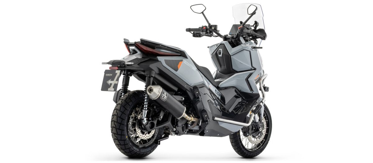 Escape ARROW Urban homologado en aluminio negro para ZONTES 368 G 2026 - vista 4