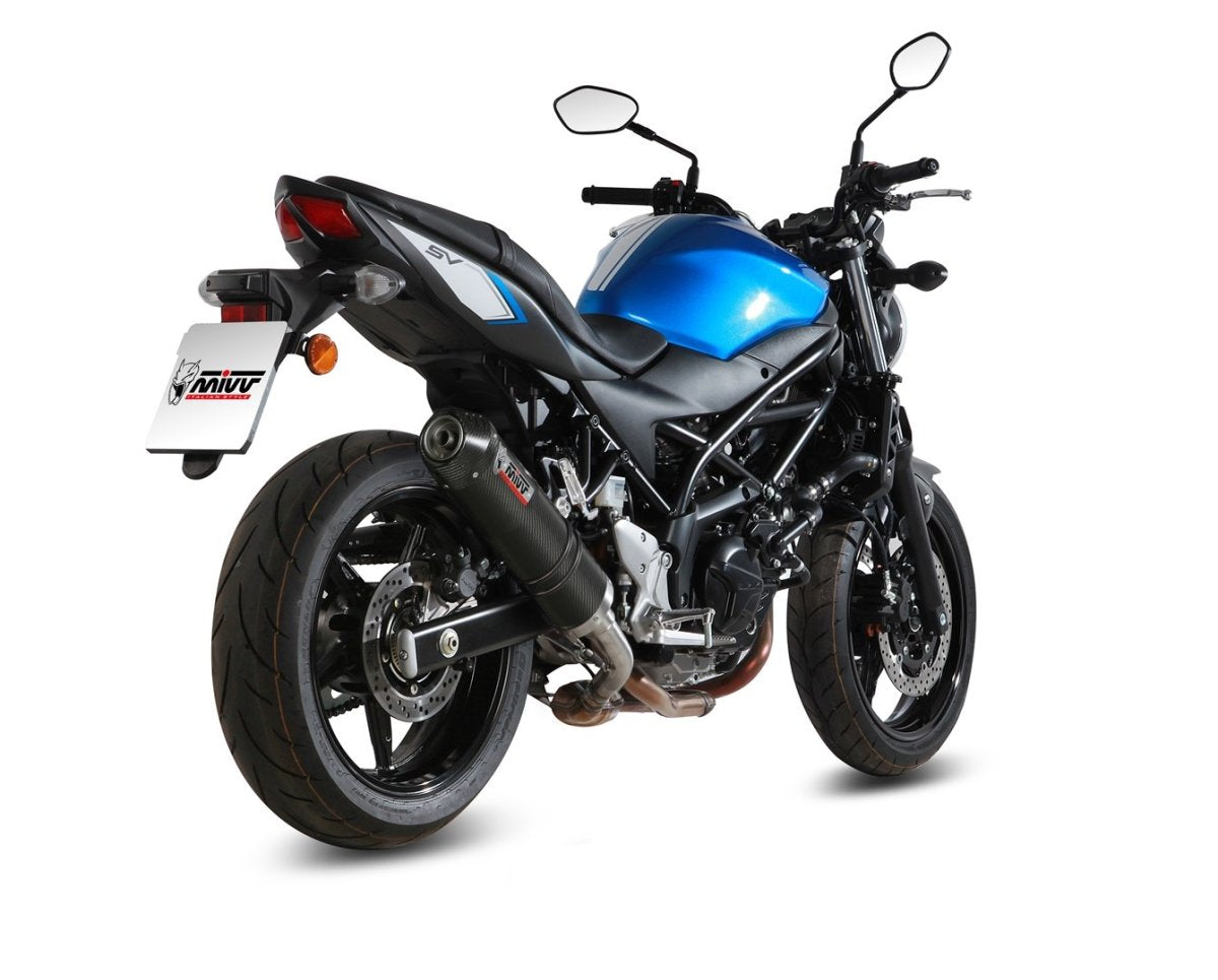 Escape homologado Mivv OVAL en Carbono para Suzuki SV 650 /S 16-24