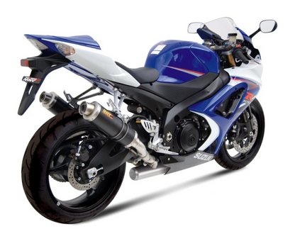 Escape homologado Mivv GP en Acero negro para Suzuki GSX-R 1000 07-08