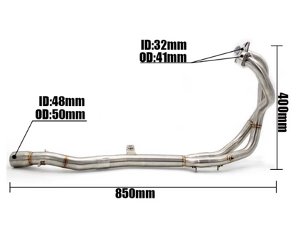 Suzuki GSX 250 R Stainless Steel Handcrafted Manifolds (2017-2020)