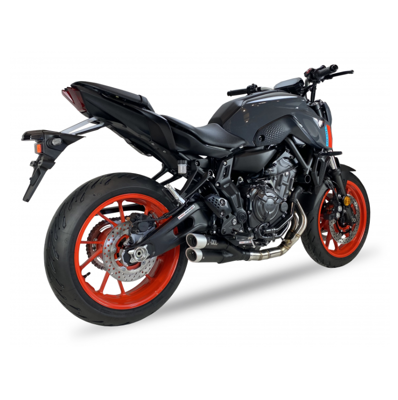 Línea Completa IXIL L3XB Homologada Acero Negro YAMAHA MT 07 TRACER 21-24 | MT 07 21-24 | TRACER 7/700/GT 20-23 | XSR 700 21-23