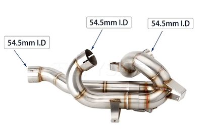 Ducati Multistrada V4-V4S (2021-2026) Handmade Catalytic Converter Delete Stainless Steel
