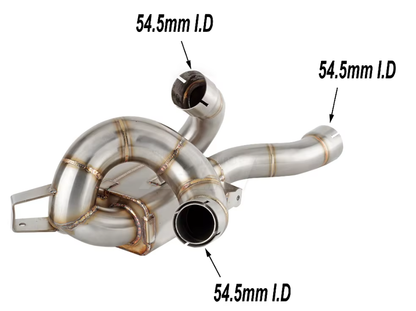 Ducati Multistrada V4-V4S (2021-2026) Handmade Catalytic Converter Delete Stainless Steel
