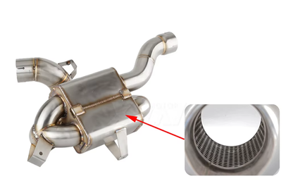 Ducati Multistrada V4-V4S (2021-2026) Handmade Catalytic Converter Delete Stainless Steel