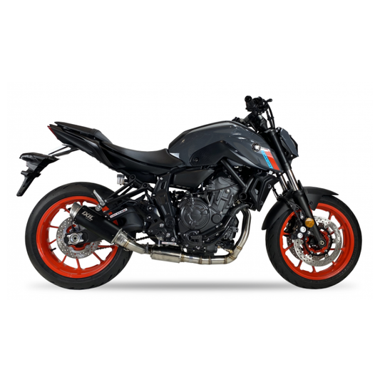Escape completo IXIL RC3B Homologado acero negro YAMAHA MT 07 (2021-2025)