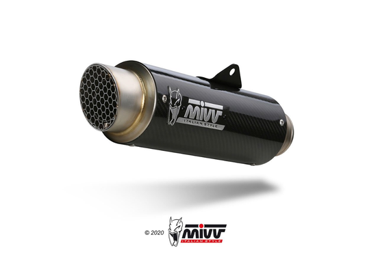 Mivv GP PRO Exhaust Approved for the Honda CBR 500 R 24-25 | CB 500 HORNET 24-25 in Carbon