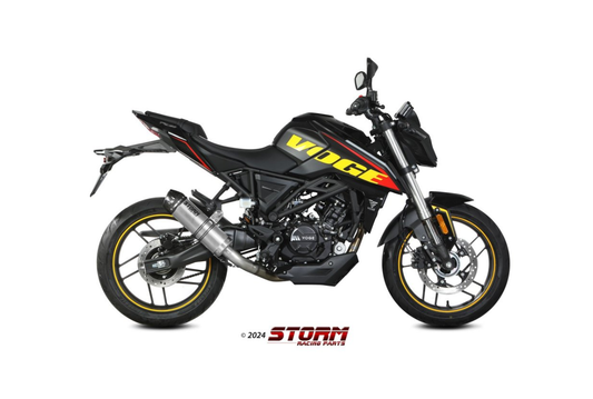 Escape Completo Homologado Storm GP VOGE 125 R (2023-2024) Acero inox. posicion alta