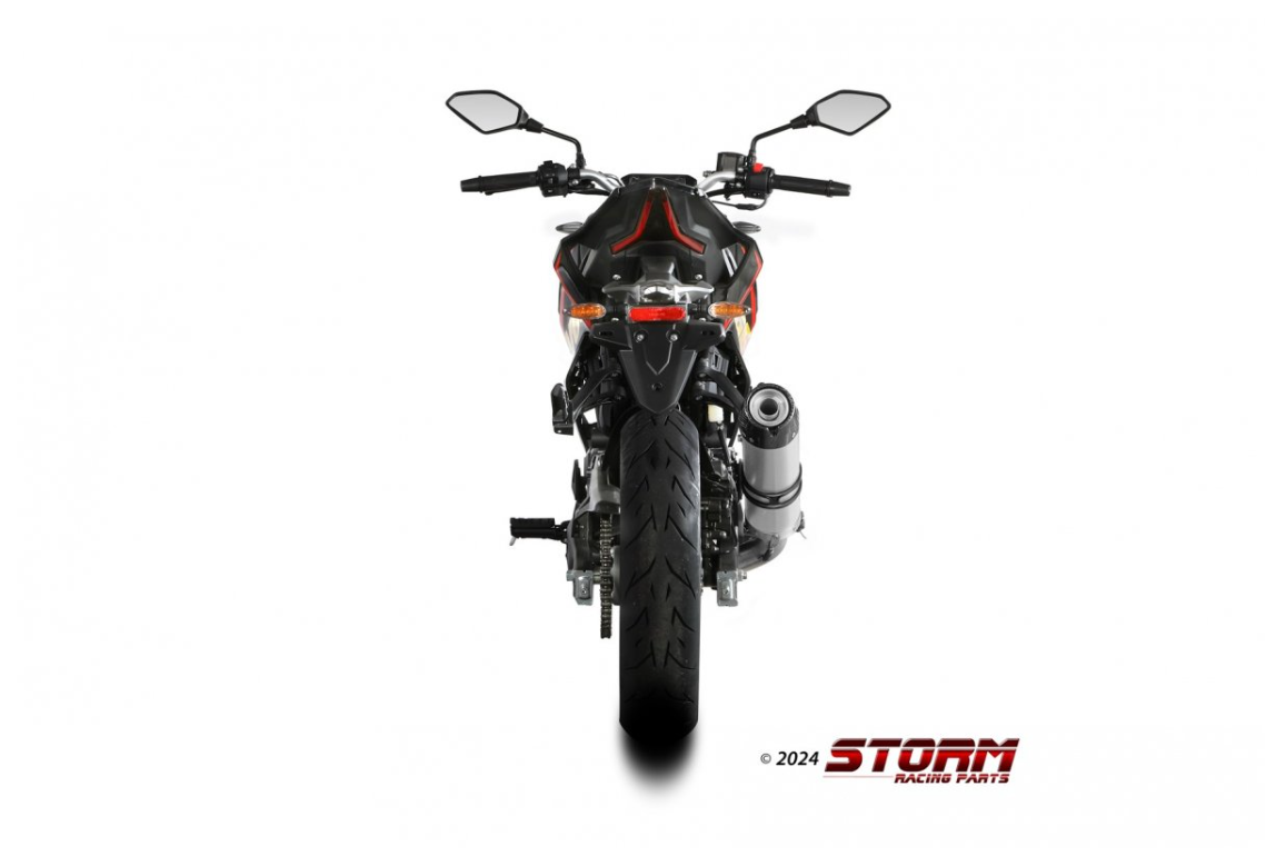 Escape Completo Homologado Storm GP VOGE 125 R (2023-2024) Acero inox. posicion alta