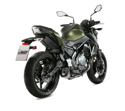 Mivv Delta Race approved full exhaust in stainless steel for Kawasaki Z 650 17-23 | Ninja 650 17-23