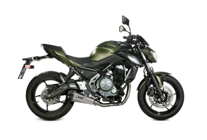 Mivv Delta Race approved full exhaust in stainless steel for Kawasaki Z 650 17-23 | Ninja 650 17-23