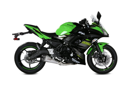 Mivv Delta Race approved full exhaust in stainless steel for Kawasaki Z 650 17-23 | Ninja 650 17-23