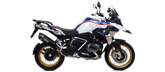 Escape ARROW Maxi Race-Tech homologado en aluminio negro para BMW R 1200 GS/ADV 13-18 | R 1250 GS/ADV 19-24