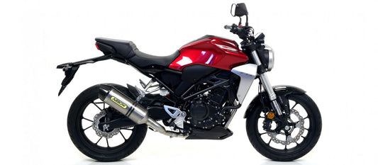 Escape ARROW Race-Tech homologado en aluminio negro para HONDA CB 300 R NEO SPORTS CAFÉ 18-20
